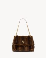 YSL Niki Large in Shearling